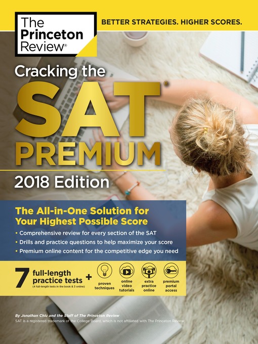 Title details for Cracking the SAT Premium Edition with 7 Practice Tests, 2018 by Princeton Review - Available
